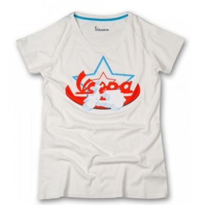 T-SHIRT DONNA VESPA STAR BIANCA VESPA