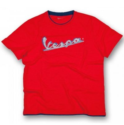 T-SHIRT VESPA ORIGINAL LOGO ROSSA VESPA