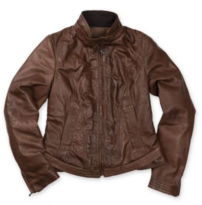 GIACCA VESPA DONNA IN PELLE MARRONE VESPA