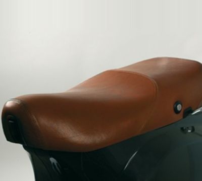 BROWN LEATHER SADDLE FOR VESPA LX VESPA