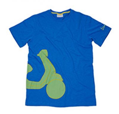 SHAPE T-SHIRT (UOMO) BLUE ROYAL VESPA