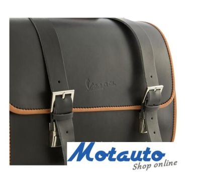 VESPA BLACK LEATHER BAG VESPA