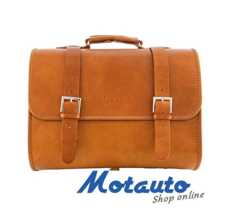 BORSA CUOIO VESPA MARRONE