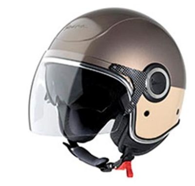 CASCO VESPA  VJ - MARRONE/BEIGE VESPA