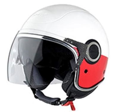 CASCO VESPA VJ - BIANCO ROSSO VESPA