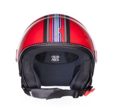 CASCO VESPA V-STRIPES ROSSO VESPA
