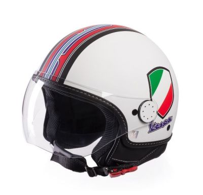 CASCO VESPA V-STRIPES BIANCO VESPA