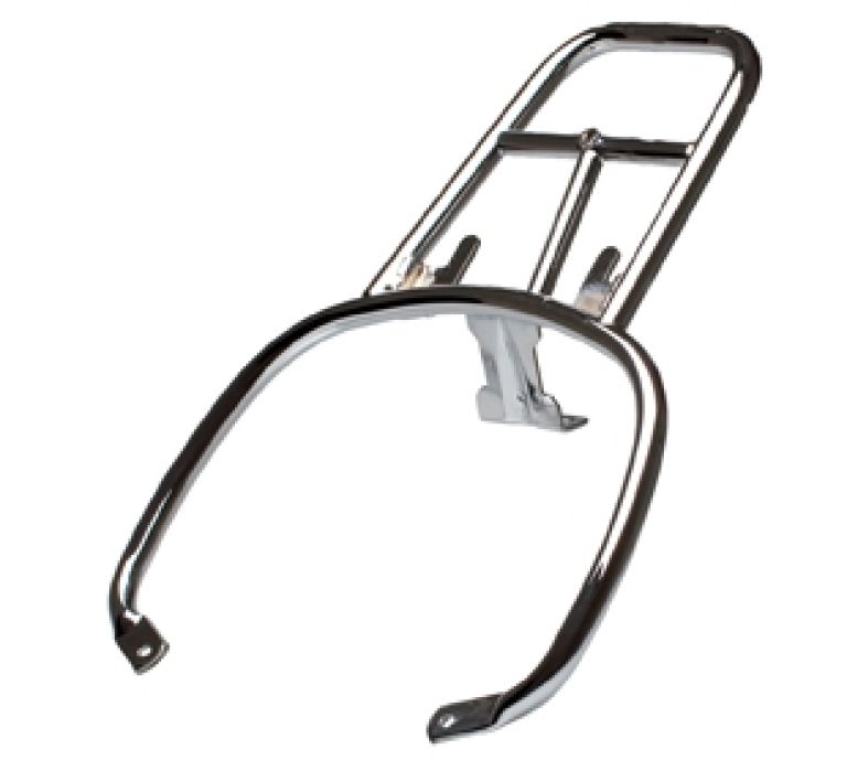 RIGID REAR CARRIER FOR SMALL / MEDIUM TOP CASE - CHROME