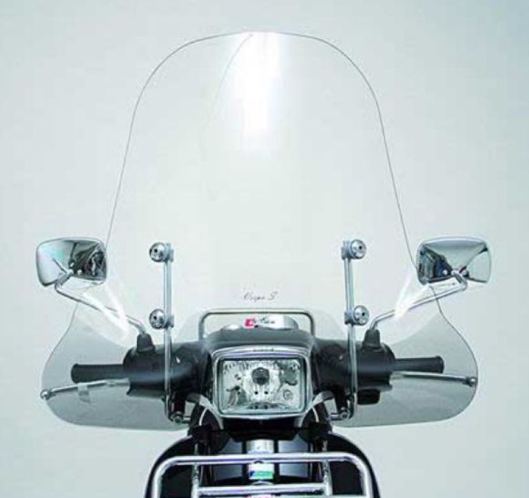 WINDSHIELD VESPA S 50-125 (FROM 2007) WITH CHROME ATTACKS