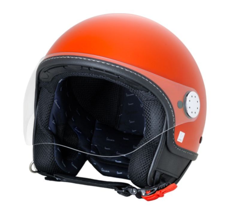 VESPA VISOR 4.0 HELMET -  GLOSSY BRICK ORANGE