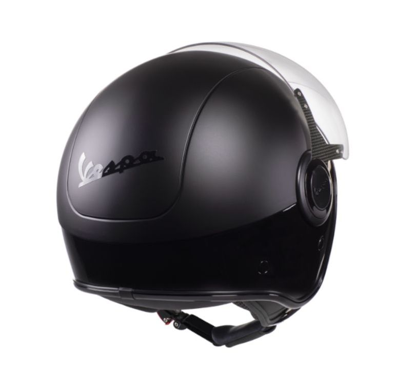 CASCO VESPA  VJ - NERO LUCIDO&OPACO