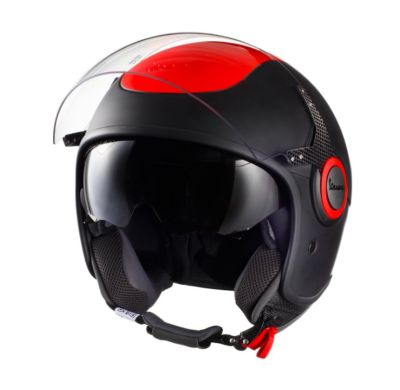 CASCO VESPA  VJ - ROSSO FLUO VESPA