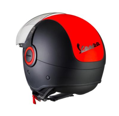 CASCO VESPA  VJ - ROSSO FLUO VESPA