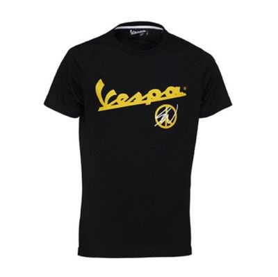 T-SHIRT VESPA - SEAN WOTHERSPOON - PEACE NERO VESPA