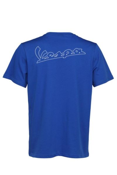 T-SHIRT VESPA HERITAGE - BLU VESPA