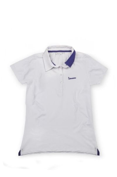 "VESPA LOGO" POLO SHIRT - WOMAN - WHITE VESPA