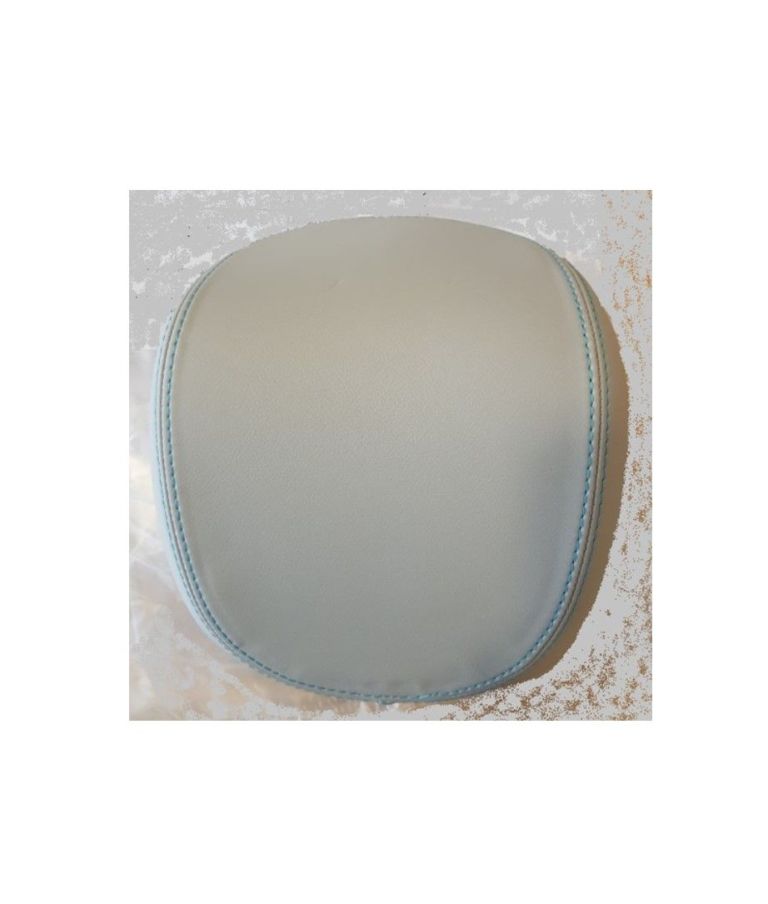 TOP CASE BACKREST - VESPA PRIMAVERA 50TH ANNIVERSARY 1968/2018 - GREY W/LIGHT BLUE SEAM FOR PASTEL LIGHT BLUE VEHICLE