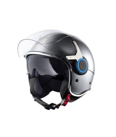 CASCO VESPA VJ - CROMO/AZZURRO VESPA