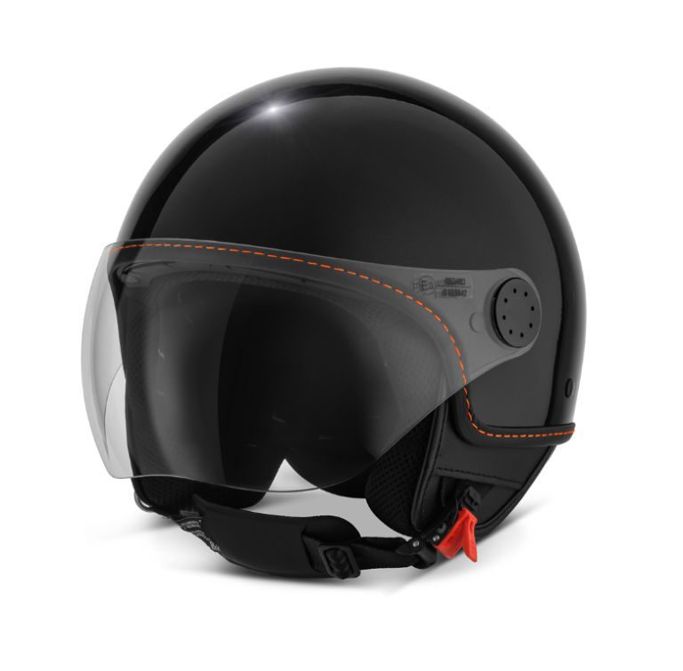 CASCO DEMI-JET VESPA VISOR 4.0 - NERO