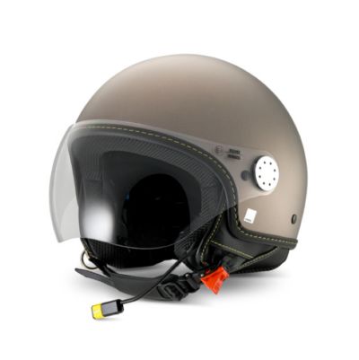 CASCO DEMI-JET VESPA VISOR 4.0 BT (BLUETOOTH) - GRIGIO VESPA