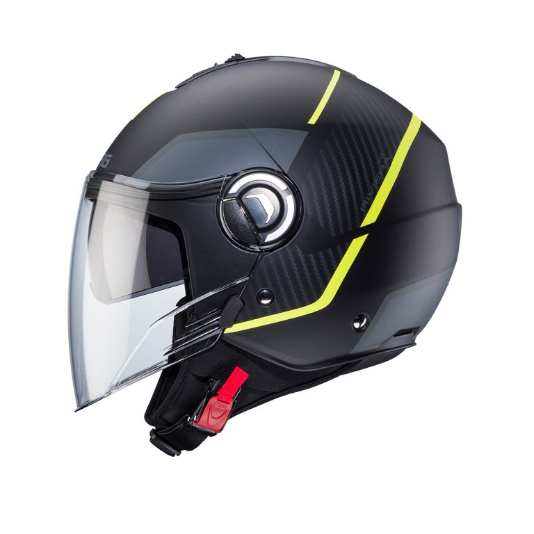 CABERG RIVIERA V4 X - MATT BLACK/YELLOW FLUO/ANTHRACITE