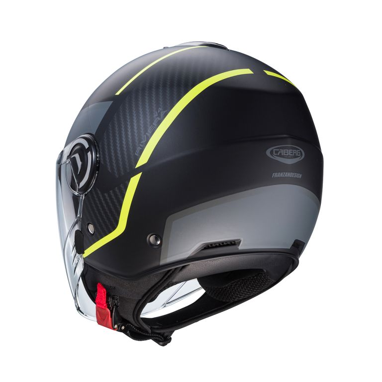 CABERG RIVIERA V4 X - MATT BLACK/YELLOW FLUO/ANTHRACITE