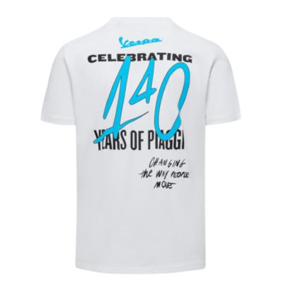 VESPA WD T-SHIRT 140 YEARS - WHITE VESPA