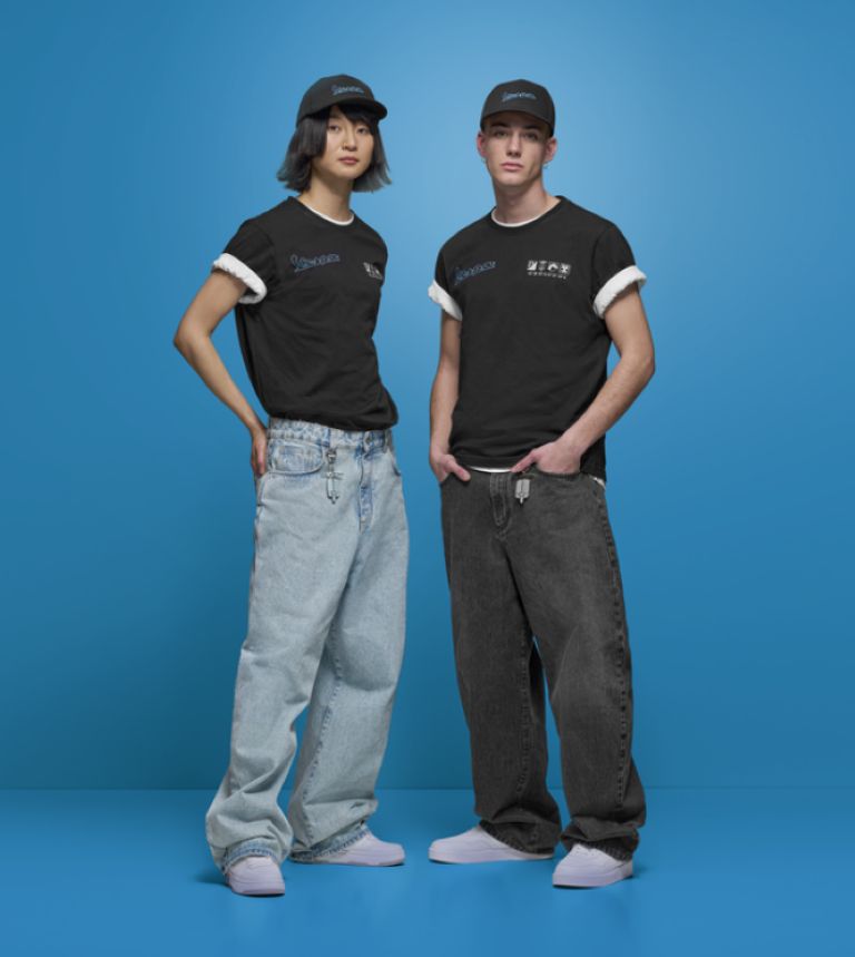 VESPA DEC OVER DENIM PANT - JET BLACK