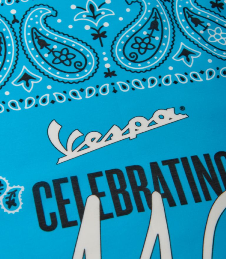 VESPA WD BANDANA 140 YEARS - BLU