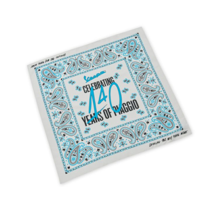 VESPA WD BANDANA 140 YEARS - WHITE