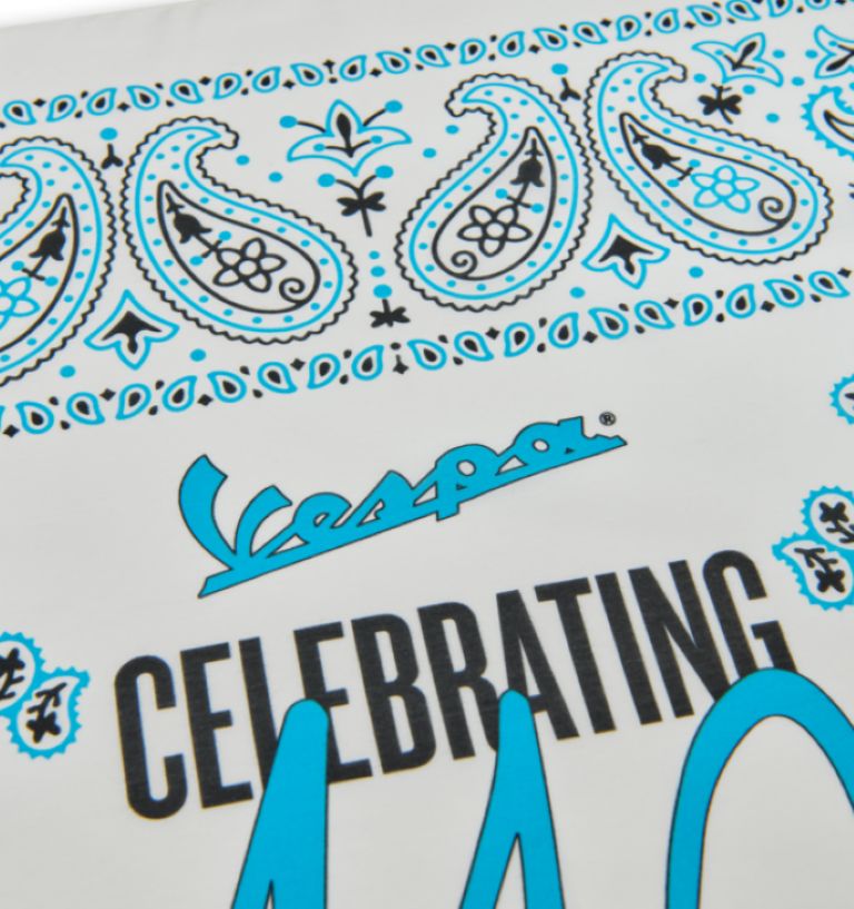 VESPA WD BANDANA 140 YEARS - WHITE