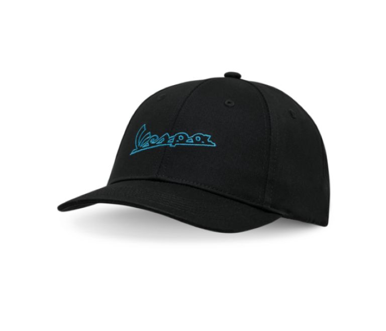 VESPA DEC BASEBALL CAP - JET BLACK