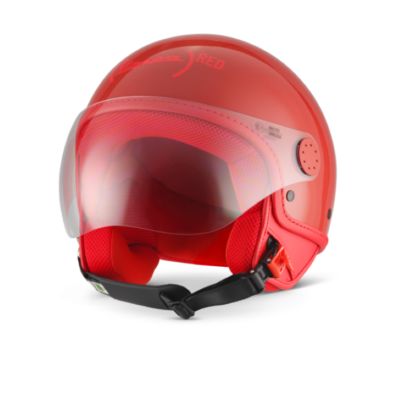 VESPA VISOR 4.0 DEMI-JET HELMET - (VESPA)RED VERSION VESPA